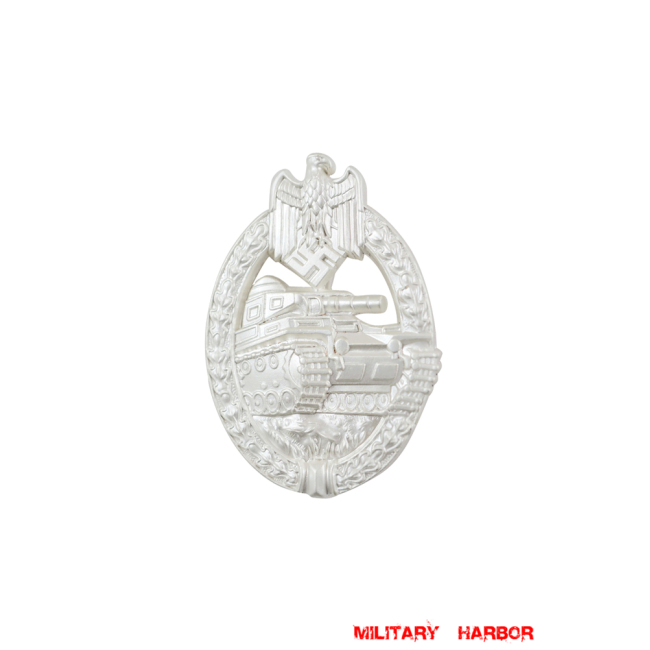Panzer Assault Badge in Silver WW2 german medal,SS insignia,Imperial German badge,german badge,Panzer Assault,german medals WWII,german insignia,WW2 german medals,WW2 medals,WW2 order,german order,German Combat and Service Awards