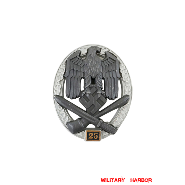 General Assault Badge 25 Engagements WW2 german medal,SS insignia,Imperial German badge,german badge,Assault Badge,german medals WWII,german insignia,WW2 german medals,WW2 medals,WW2 order,german order,German Combat and Service Awards