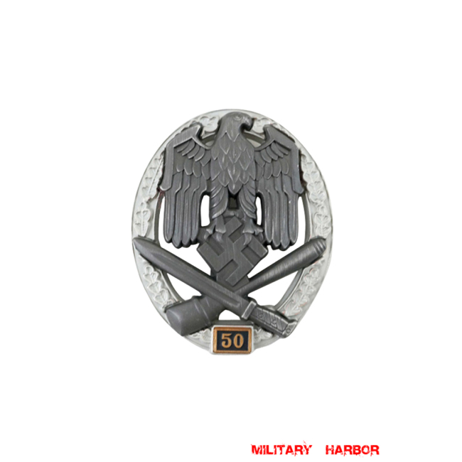 General Assault Badge 50 Engagements WW2 german medal,SS insignia,Imperial German badge,german badge,Assault Badge,german medals WWII,german insignia,WW2 german medals,WW2 medals,WW2 order,german order,German Combat and Service Awards