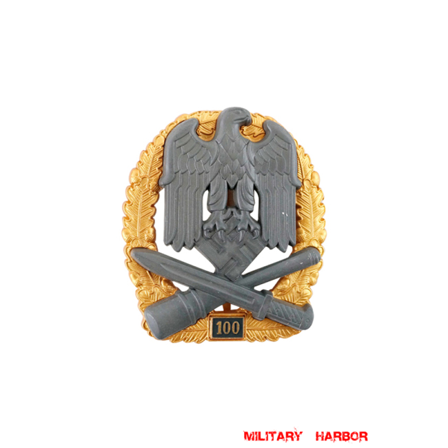 General Assault Badge 100 Engagements WW2 german medal,SS insignia,Imperial German badge,german badge,Assault Badge,german medals WWII,german insignia,WW2 german medals,WW2 medals,WW2 order,german order,German Combat and Service Awards