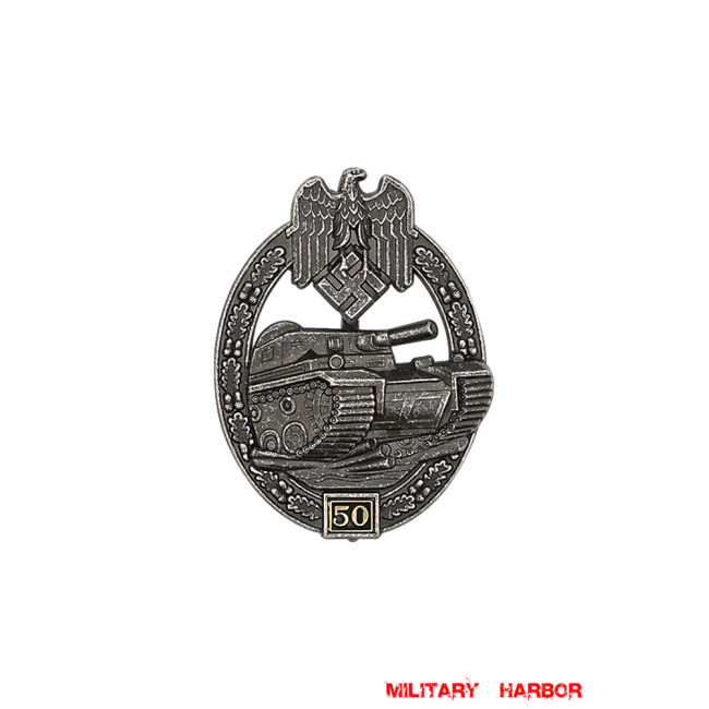Panzer Assault Badge 50 Engagements (Antique Finish) WW2 german medal,SS insignia,Imperial German badge,german badge,Tank Destruction,german medals WWII,german insignia,WW2 german medals,WW2 medals,WW2 order,german order,German Combat and Service Awards