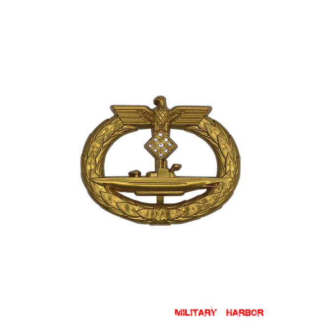 U-boat War Badge with Diamonds WW2 german medal,SS insignia,Imperial German badge,german badge,Tank Destruction,german medals WWII,german insignia,WW2 german medals,WW2 medals,WW2 order,german order,German Combat and Service Awards
