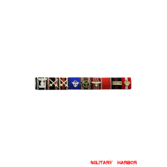 WWII German Chief of The Criminal Police Arthur Nebe's Ribbon bar WWII German Chief of The Criminal Police Arthur Nebe's Ribbon bar