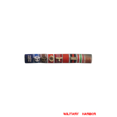 WWII German Heinrich Luitpold Himmler's Ribbon Bar (Late version) WW2 german medal,SS insignia,wehrmacht badge,ribbon bar,german ribbon,german medals WWII,german insignia,WW2 german medals,WW2 medals,german ribbon bar,WW2 order,german order,Ribbon bar set