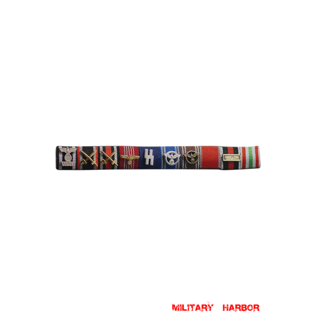 WWII German SS General Karl Friedrich Otto Wolff's Ribbon Bar(Late Version) WW2 german medal,SS insignia,wehrmacht badge,ribbon bar,german ribbon,german medals WWII,german insignia,WW2 german medals,WW2 medals,german ribbon bar,WW2 order,german order,Ribbon bar set