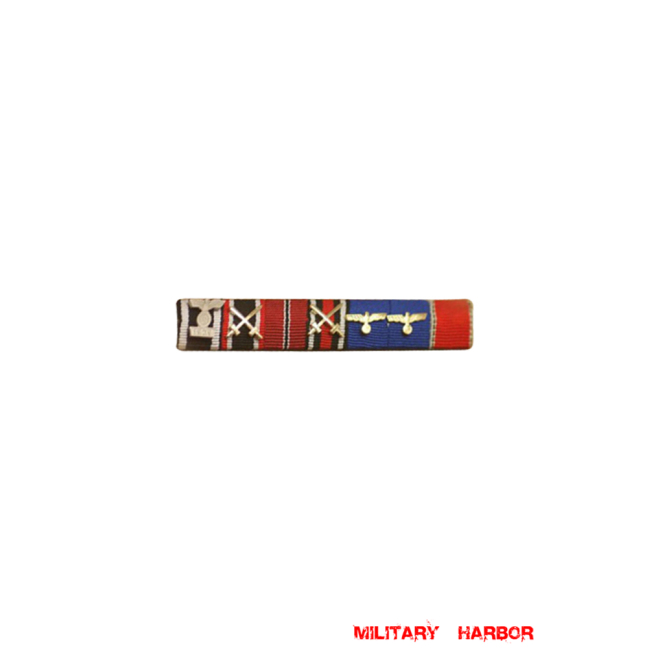 WWII German Ribbon Bar#17 WW2 german medal,SS insignia,wehrmacht badge,ribbon bar,german ribbon,german medals WWII,german insignia,WW2 german medals,WW2 medals,german ribbon bar,WW2 order,german order,Ribbon bar set