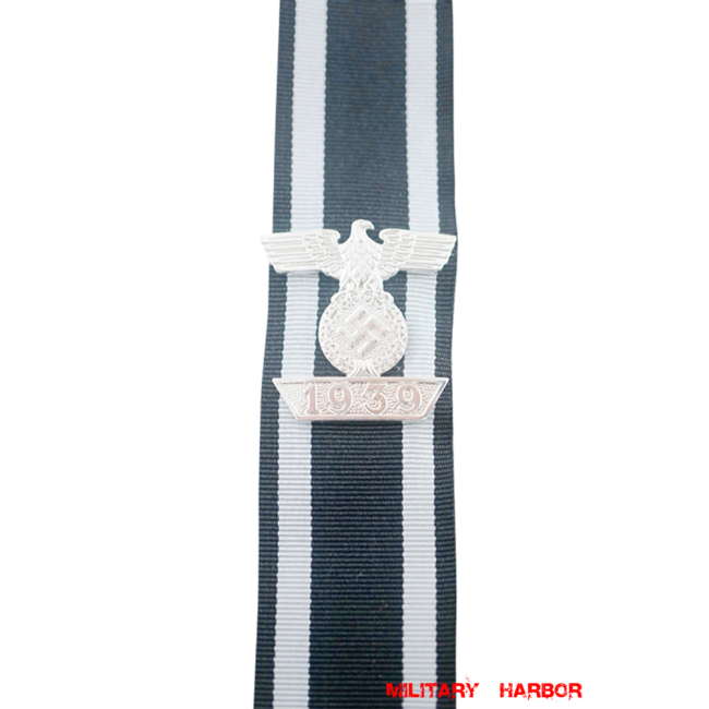1939 Spange 2nd Class with Ribbon WW2 german medal,SS insignia,wehrmacht badge,iron cross,german clasp,german medals WWII,german insignia,WW2 german medals,WW2 medals,WW2 order,german order,German Iron Cross