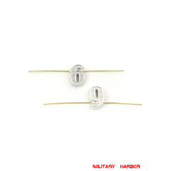 WWII German EM NCO Shoulder Boards Cyphers Silver 13mm 6 Or 9 2pcs German Metal Cyphers,WW2 german,waffen SS,wehrmacht,Shoulder Boards,german cyphers,german badge WWII,militaria german,WWII german,wehrmacht badge,Luftwaffe badge,SS badge,german sleeve eagle,german eagle badge,ss eagle,wehrmacht badge,WWII military surplus,WWII german insignia,shoulderboards insignia,shoulderboards cyphers,shoulderboards pin,shoulderboards badge