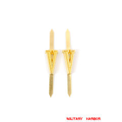 WWII German Shoulder Boards Cyphers Gold V Stuttgart 18mm 2pcs German Metal Cyphers,WW2 german,waffen SS,wehrmacht,Shoulder Boards,german cyphers,german badge WWII,militaria german,WWII german,wehrmacht badge,Luftwaffe badge,SS badge,german sleeve eagle,german eagle badge,ss eagle,wehrmacht badge,WWII military surplus,WWII german insignia,shoulderboards insignia,shoulderboards cyphers,shoulderboards pin,shoulderboards badge