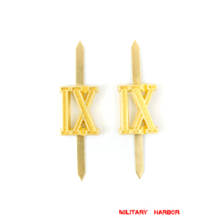 WWII German Shoulder Boards Cyphers Gold IX Kassel 18mm 2pcs German Metal Cyphers,WW2 german,waffen SS,wehrmacht,Shoulder Boards,german cyphers,german badge WWII,militaria german,WWII german,wehrmacht badge,Luftwaffe badge,SS badge,german sleeve eagle,german eagle badge,ss eagle,wehrmacht badge,WWII military surplus,WWII german insignia,shoulderboards insignia,shoulderboards cyphers,shoulderboards pin,shoulderboards badge