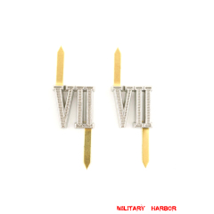 WWII German Shoulder Boards Cyphers Silver VII Munchen 18mm 2pcs German Metal Cyphers,WW2 german,waffen SS,wehrmacht,Shoulder Boards,german cyphers,german badge WWII,militaria german,WWII german,wehrmacht badge,Luftwaffe badge,SS badge,german sleeve eagle,german eagle badge,ss eagle,wehrmacht badge,WWII military surplus,WWII german insignia,shoulderboards insignia,shoulderboards cyphers,shoulderboards pin,shoulderboards badge