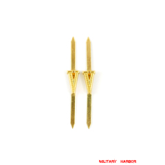 WWII German Shoulder Boards Cyphers Gold V Stuttgart 13mm 2pcs German Metal Cyphers,WW2 german,waffen SS,wehrmacht,Shoulder Boards,german cyphers,german badge WWII,militaria german,WWII german,wehrmacht badge,Luftwaffe badge,SS badge,german sleeve eagle,german eagle badge,ss eagle,wehrmacht badge,WWII military surplus,WWII german insignia,shoulderboards insignia,shoulderboards cyphers,shoulderboards pin,shoulderboards badge