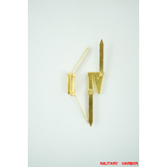 WWII German Shoulder Boards Cyphers Gold VI Munster 13mm 2pcs