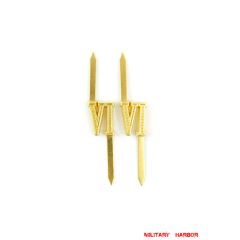 WWII German Shoulder Boards Cyphers Gold VI Munster 13mm 2pcs WWII German Shoulder Boards Cyphers Gold VI Munster 13mm 2pcs