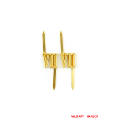 WWII German Shoulder Boards Cyphers Gold VII Munchen 13mm 2pcs WWII German Shoulder Boards Cyphers Gold VII Munchen 13mm 2pcs