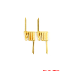 WWII German Shoulder Boards Cyphers Gold VIII Breslau 13mm 2pcs WWII German Shoulder Boards Cyphers Gold VIII Breslau 13mm 2pcs