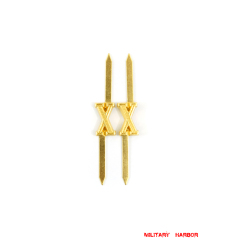 WWII German Shoulder Boards Cyphers Gold X Hamburg 13mm 2pcs WWII German Shoulder Boards Cyphers Gold X Hamburg 13mm 2pcs