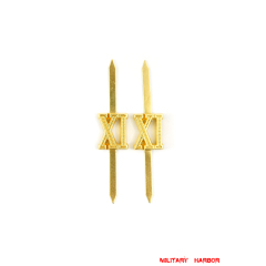 WWII German Shoulder Boards Cyphers Gold XI Hanover 13mm 2pcs WWII German Shoulder Boards Cyphers Gold XI Hanover 13mm 2pcs