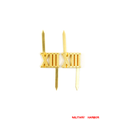 WWII German Shoulder Boards Cyphers Gold XIII Nurnberg 13mm 2pcs German Metal Cyphers,WW2 german,waffen SS,wehrmacht,Shoulder Boards,german cyphers,german badge WWII,militaria german,WWII german,wehrmacht badge,Luftwaffe badge,SS badge,german sleeve eagle,german eagle badge,ss eagle,wehrmacht badge,WWII military surplus,WWII german insignia,shoulderboards insignia,shoulderboards cyphers,shoulderboards pin,shoulderboards badge