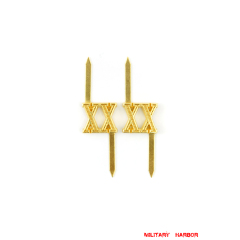 WWII German Shoulder Boards Cyphers Gold XX Danzig 13mm 2pcs German Metal Cyphers,WW2 german,waffen SS,wehrmacht,Shoulder Boards,german cyphers,german badge WWII,militaria german,WWII german,wehrmacht badge,Luftwaffe badge,SS badge,german sleeve eagle,german eagle badge,ss eagle,wehrmacht badge,WWII military surplus,WWII german insignia,shoulderboards insignia,shoulderboards cyphers,shoulderboards pin,shoulderboards badge