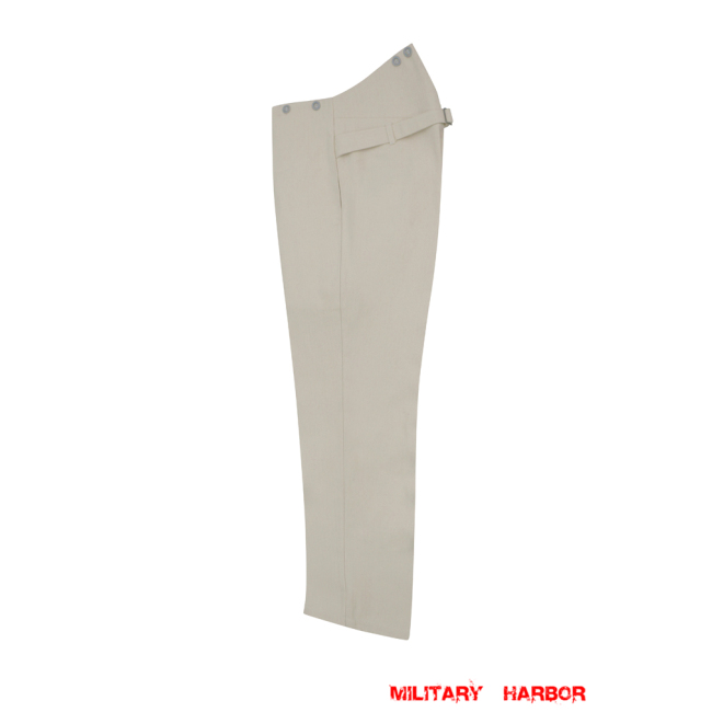 WWI German Empire M1915 Summer HBT Off-White Drill Service Trousers German Empire WWI uniform,WW1 german uniform,wehrmacht uniform,german empire uniform,heer,m1915 Trousers,WW1 uniforms,german WW1 uniforms,WW1 jacket,Prussian uniforms,Prussian waffenrock,WW1 army uniform,WW1 german pants,WW1 german army uniform