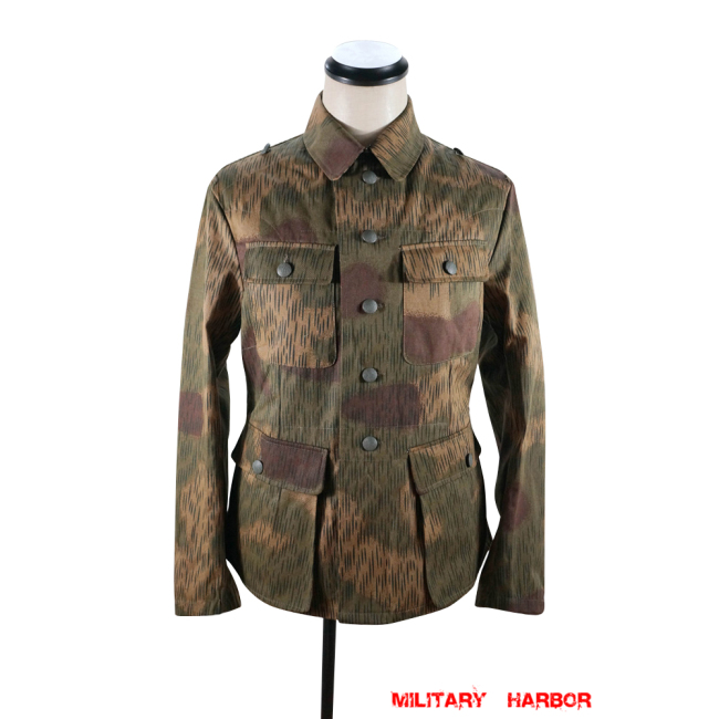 WWII German Heer Tan and water camo M43 field tunic German Camo tunic,German uniforms,SS uniforms,Wehrmacht uniforms,Tan and water,german camouflage jacket,WW2 uniforms