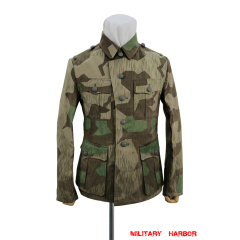 WWII German Heer Splinter 31 Spring Camo M40 field tunic German Camo tunic,German uniforms,SS uniforms,Wehrmacht uniforms,German camouflage jacket,WW2 uniforms,Splinter 31,WW2 camo,WWII camo,WW2 German camouflage,WWII German camouflage,German Camo Uniform,M40 tunic
