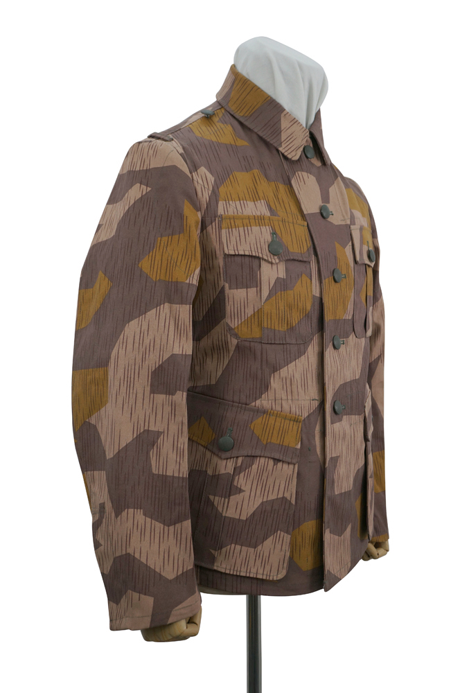 German Camo tunic,German uniforms,SS uniforms,Wehrmacht uniforms,German camouflage jacket,WW2 uniforms,Splinter 41 Brown Variation,WW2 camo,WWII camo,WW2 German camouflage,WWII German camouflage,German Camo Uniform,M40 tunic