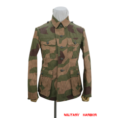 WWII German Heer Splinter 42 Reversed Color Camo M40 field tunic German Camo tunic,German uniforms,SS uniforms,Wehrmacht uniforms,German camouflage jacket,WW2 uniforms,Splinter 42 Revered Color,WW2 camo,WWII camo,WW2 German camouflage,WWII German camouflage,German Camo Uniform,M40 tunic