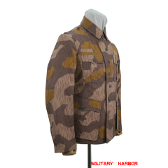German Camo tunic,German uniforms,SS uniforms,Wehrmacht uniforms,German camouflage jacket,WW2 uniforms,Splinter 41 Brown Variation,WW2 camo,WWII camo,WW2 German camouflage,WWII German camouflage,German Camo Uniform,M41 tunic