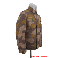 German Camo tunic,German uniforms,SS uniforms,Wehrmacht uniforms,German camouflage jacket,WW2 uniforms,Splinter 41 Brown Variation,WW2 camo,WWII camo,WW2 German camouflage,WWII German camouflage,German Camo Uniform,M42 tunic