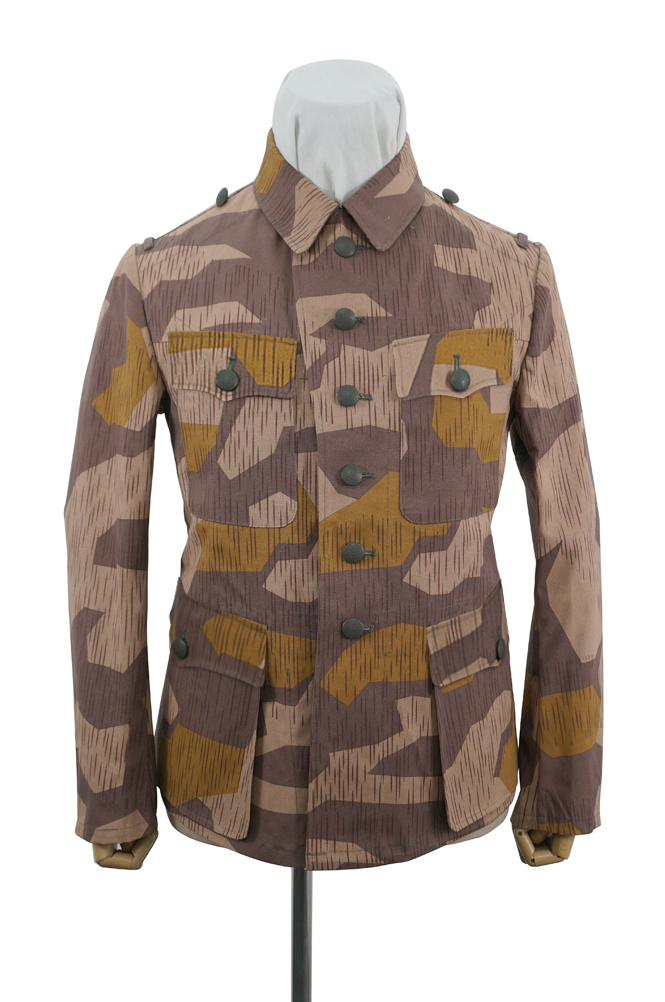 German Camo tunic,German uniforms,SS uniforms,Wehrmacht uniforms,German camouflage jacket,WW2 uniforms,Splinter 41 Brown Variation,WW2 camo,WWII camo,WW2 German camouflage,WWII German camouflage,German Camo Uniform,M42 tunic