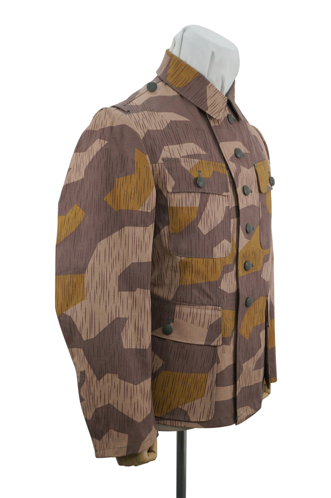 German Camo tunic,German uniforms,SS uniforms,Wehrmacht uniforms,German camouflage jacket,WW2 uniforms,Splinter 41 Brown Variation,WW2 camo,WWII camo,WW2 German camouflage,WWII German camouflage,German Camo Uniform,M43 tunic