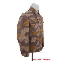 German Camo tunic,German uniforms,SS uniforms,Wehrmacht uniforms,German camouflage jacket,WW2 uniforms,Splinter 41 Brown Variation,WW2 camo,WWII camo,WW2 German camouflage,WWII German camouflage,German Camo Uniform,M43 tunic