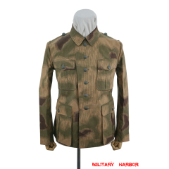 WWII German Heer Marsh Sumpfsmuster 43 Camo M41 field tunic German Camo tunic,German uniforms,SS uniforms,Wehrmacht uniforms,German camouflage jacket,WW2 uniforms,Splinter 42 Revered Color,WW2 camo,WWII camo,WW2 German camouflage,WWII German camouflage,German Camo Uniform,M44 tunic,Marsh Sumpfsmuster 44