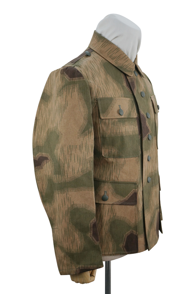 German Camo tunic,German uniforms,SS uniforms,Wehrmacht uniforms,German camouflage jacket,WW2 uniforms,Splinter 42 Revered Color,WW2 camo,WWII camo,WW2 German camouflage,WWII German camouflage,German Camo Uniform,M44 tunic,Marsh Sumpfsmuster 44