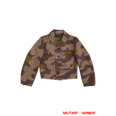 WWII German Heer Splinter 41 Brown Variation Camo M44 field tunic German Camo tunic,German uniforms,SS uniforms,Wehrmacht uniforms,German camouflage jacket,WW2 uniforms,Splinter 42 Revered Color,WW2 camo,WWII camo,WW2 German camouflage,WWII German camouflage,German Camo Uniform,M43 tunic