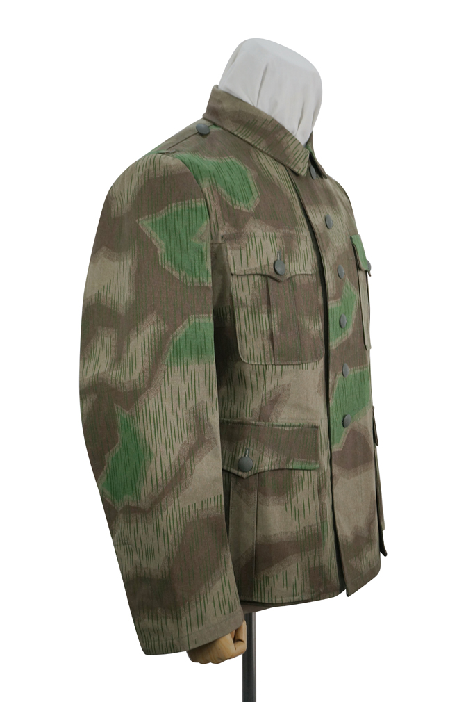 German Camo tunic,German uniforms,SS uniforms,Wehrmacht uniforms,German camouflage jacket,WW2 uniforms,Splinter 42 Revered Color,WW2 camo,WWII camo,WW2 German camouflage,WWII German camouflage,German Camo Uniform,M44 tunic,Marsh Sumpfsmuster 44