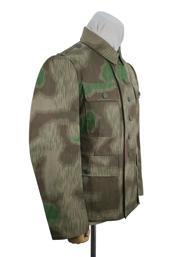German Camo tunic,German uniforms,SS uniforms,Wehrmacht uniforms,German camouflage jacket,WW2 uniforms,Splinter 42 Revered Color,WW2 camo,WWII camo,WW2 German camouflage,WWII German camouflage,German Camo Uniform,M44 tunic,Marsh Sumpfsmuster 44