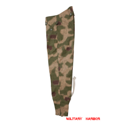 WWII German Heer Marsh Sumpfsmuster 44 Camo M43 field trousers German Camo trousers,German uniforms,SS uniforms,Wehrmacht uniforms,Splinter,german camo pants,WW2 uniforms,M43 trousers,Marsh Sumpfsmuster 44