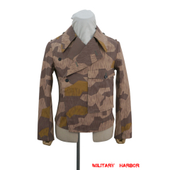 WWII German Heer Splinter 41 Brown Variation Camo panzer wrap jacket type II German Camo Panzer tunic,German panzer uniforms,SS uniforms,Wehrmacht uniforms,Splinter,german camouflage jacket,WW2 uniforms