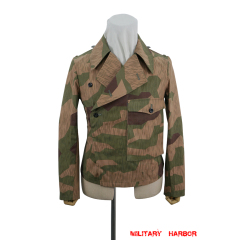 WWII German Heer Splinter 42 Reversed Color Camo panzer wrap jacket type II German Camo Panzer tunic,German panzer uniforms,SS uniforms,Wehrmacht uniforms,Splinter,german camouflage jacket,WW2 uniforms