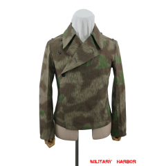 WWII German Heer Marsh Sumpfsmuster 44 with Splinter Color Camo panzer wrap jacket type I German Camo Panzer tunic,German panzer uniforms,SS uniforms,Wehrmacht uniforms,Splinter,german camouflage jacket,WW2 uniforms,Marsh Sumpfsmuster 44