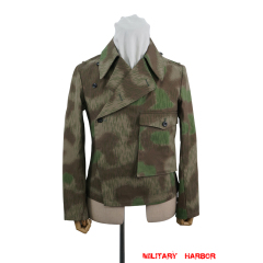 WWII German Heer Marsh Sumpfsmuster 44 with Splinter Color Camo panzer wrap jacket type II German Camo Panzer tunic,German panzer uniforms,SS uniforms,Wehrmacht uniforms,Splinter,german camouflage jacket,WW2 uniforms,Marsh Sumpfsmuster 44