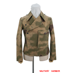 WWII German Heer Marsh Sumpfsmuster 43 Camo panzer wrap jacket type II German Camo Panzer tunic,German panzer uniforms,SS uniforms,Wehrmacht uniforms,Splinter,german camouflage jacket,WW2 uniforms,Marsh Sumpfsmuster 44