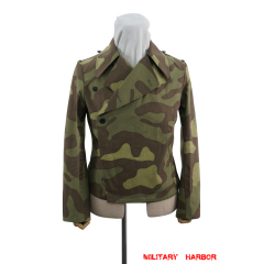 WWII German Heer Italian camo panzer wrap jacket type I German Camo Panzer tunic,German panzer uniforms,SS uniforms,Wehrmacht uniforms,Splinter,german camouflage jacket,WW2 uniforms,Marsh Sumpfsmuster 44