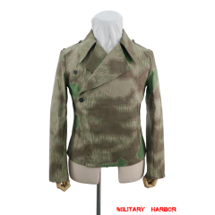 WWII German Heer Splinter C 43 Camo panzer wrap jacket type I German Camo Panzer tunic,German panzer uniforms,SS uniforms,Wehrmacht uniforms,Splinter,german camouflage jacket,WW2 uniforms,Marsh Sumpfsmuster 44