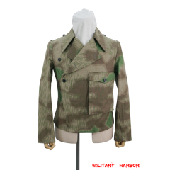 WWII German Heer Splinter C 43 Camo panzer wrap jacket type II German Camo Panzer tunic,German panzer uniforms,SS uniforms,Wehrmacht uniforms,Splinter,german camouflage jacket,WW2 uniforms,Marsh Sumpfsmuster 44