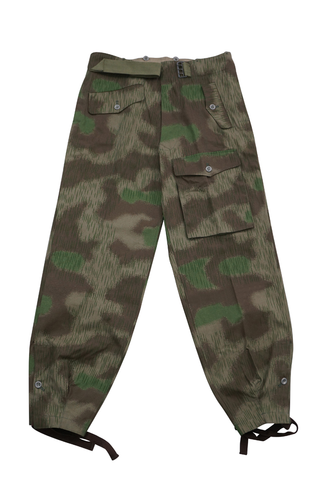 German Camo Panzer Trousers,German panzer uniforms,SS uniforms,Wehrmacht uniforms,Splinter,german camouflage jacket,WW2 uniforms,Marsh Sumpfsmuster 44