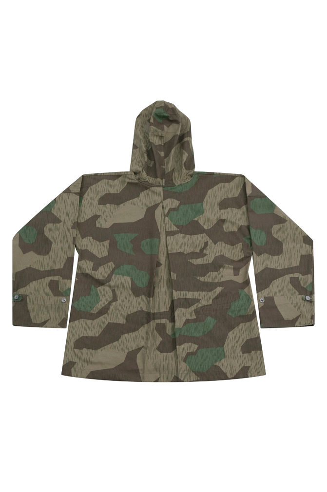 WWII German Reversible Splinter 31 Spring Camo Smock With Hood